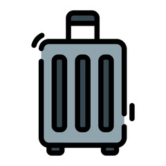 Isolated Hotel Color Line SVG Free Vector Graphic