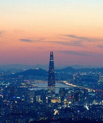 남한산성 뷰, 롯데월드타워