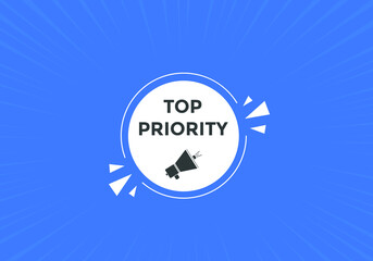 top priority text web template. social media post design
