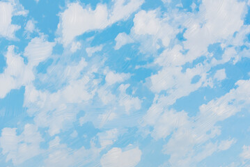 Blue background. Grunge painted surface