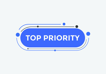 top priority text web template. social media post design
