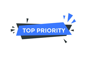 top priority text web template. social media post design
