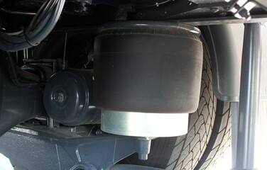 Truck air suspension. Trailers air suspension system. Car with air suspension.