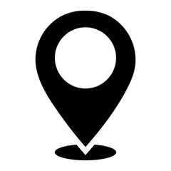 Isolated Map and Location Glyph Icons SVG Free Vector Graphic