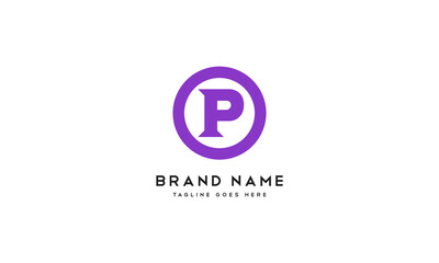 Fototapeta premium Modern P Logo Design for Brand - P Letter Initial Logo Design