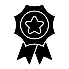 Isolated Award and Medal Glyph Icons SVG Free Vector Graphic