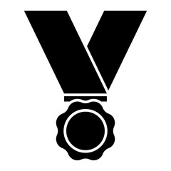 Isolated Award and Medal Glyph Icons SVG Free Vector Graphic