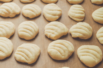 freshly baked homemade cookies on a baking sheet