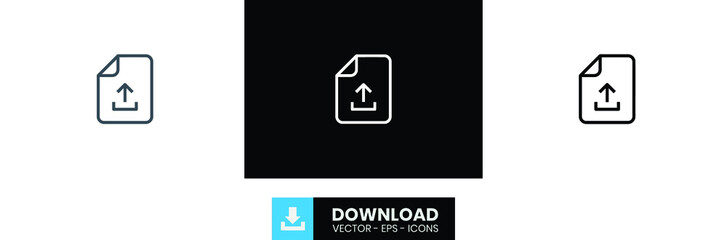 upload file outline icon, black upload file outline icon, white upload file outline icon, upload file icon.