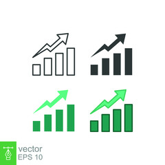 Level icon. Simple outline, solid, flat style. Up, next, pictogram, power, arrow, battery, button, game, step, volume, business concept. Vector design illustration isolated on white background. EPS 10