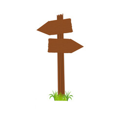 wooden arrow sign