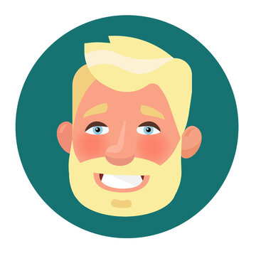  Bearded man cartoon character jpg image llustration