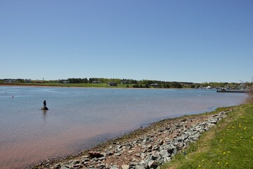 Fototapeta na wymiar Statue in North Rustico, Prince Edward Island