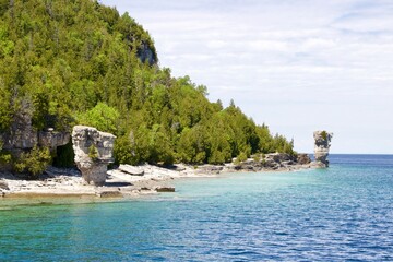 Flowerpot Island rock formations, Lake Huron, Canada