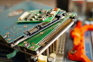 Repairing and upgrade circuit mainboard of notebook, electronic, computer hardware and technology...