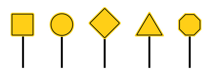 Blank traffic board icon. Road sign icon, vector illustration - obrazy, fototapety, plakaty