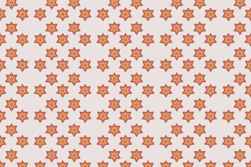 
Orange floral pattern, Thai style, for surface, home decoration.
