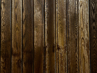 Wall and floor made of wood material, background image.