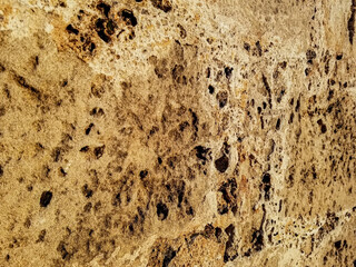 Wall and floor made of old stone material, background image.