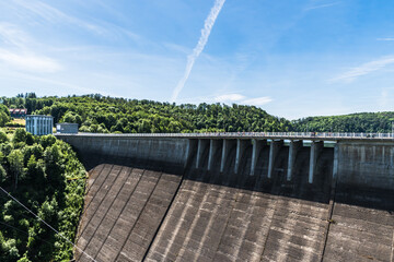 The Rappbode Dam is the largest dam in the Harz region as well as the highest dam in Germany