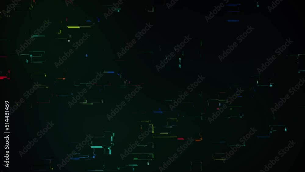 Aufkleber noise flickering screen lines and pixels flowing colorful background
