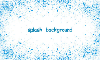 Obraz premium Splated background. Black paint splashes. Vector illustration for your design.