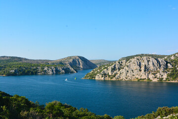 Fototapeta na wymiar parco nazionale di krka a sibenik in croazia