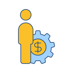 Business accounting management icon