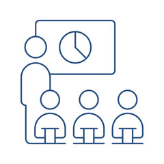 Business financial meeting icon