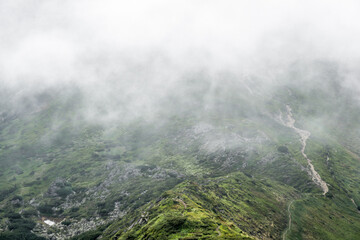 Chornohora Ridge in the mist