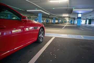 large parking garage without cars