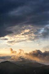Sunset in Carpathians