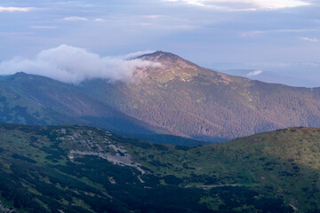 Fototapeta premium Sunset in Carpathians