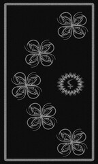 Tarot card back design, symbol Lilith