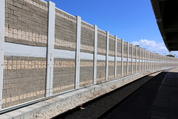 Obraz premium Railway line across Israel from north to south