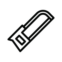 saw line icon illustration vector graphic