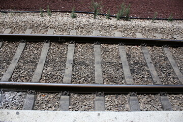 Naklejka premium Railway line across Israel from north to south