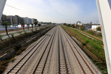 Railway line across Israel from north to south