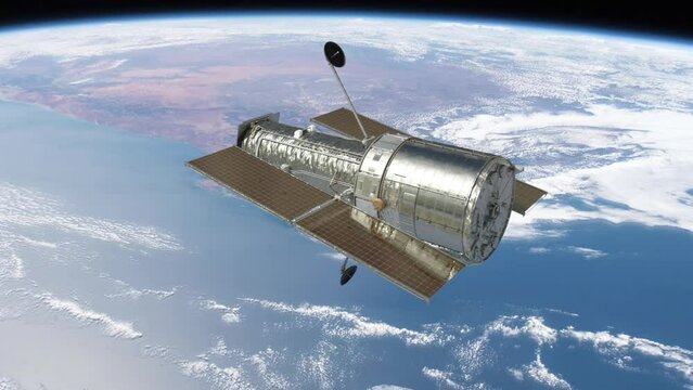 Space Telescope orbiting the Earth.
