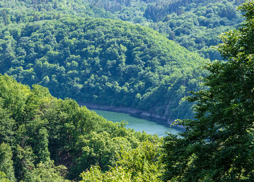 view of a part of the urft dam