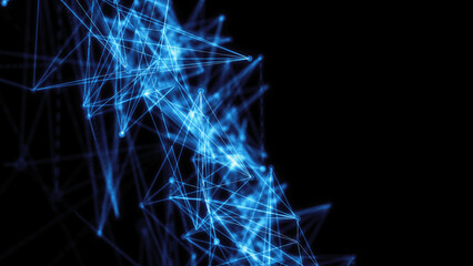 抽象的なテクノロジーの3DCG