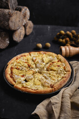 Durian and longan pizza.