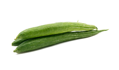 Snake gourd isolated on white background