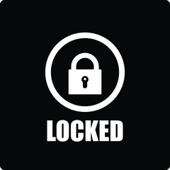 lock icon black