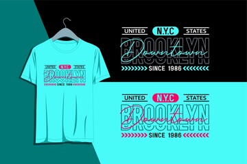 Downtown typography for print t shirts - 514454282