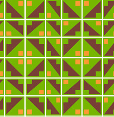 Abstract Hand Drawing Retro Geometric Ethnic Tile Seamless Vector Pattern Isolated Upholstery Background