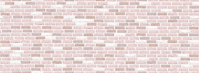 Texture of light gray coffee shades brick wall. Rectangular seamless background for text placement.