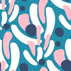 seamless pattern with abstract flowers © lena_l