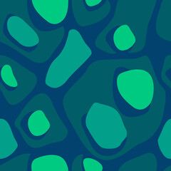 Dark green abstract seamless pattern