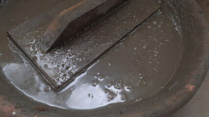 concrete and cement mixture 